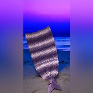Purple Mermaid Tail Blanket
